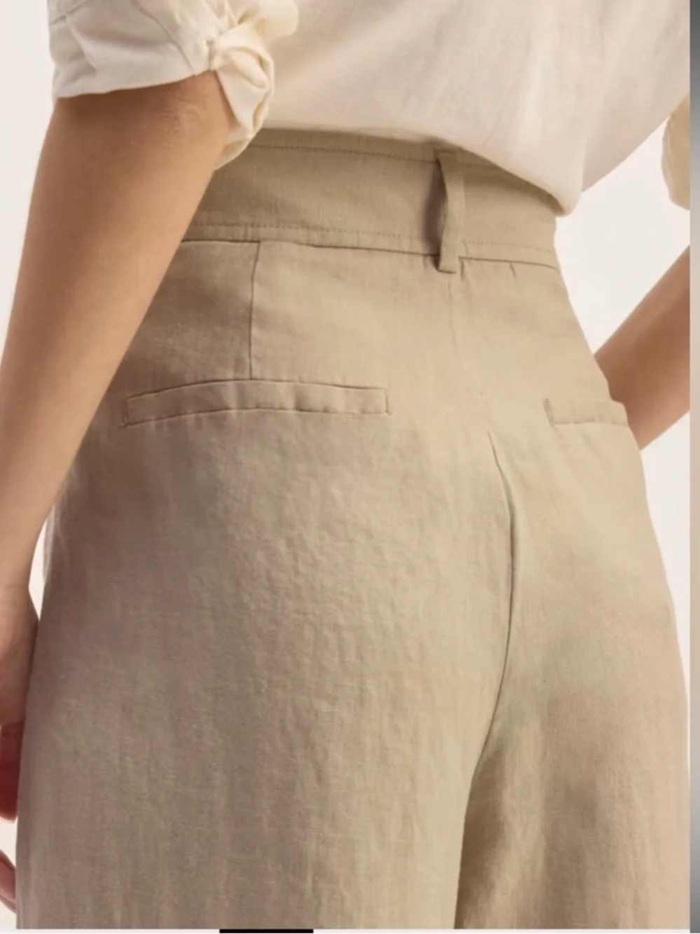 NWT Everlane Linen Way High Drape Pant Size 0